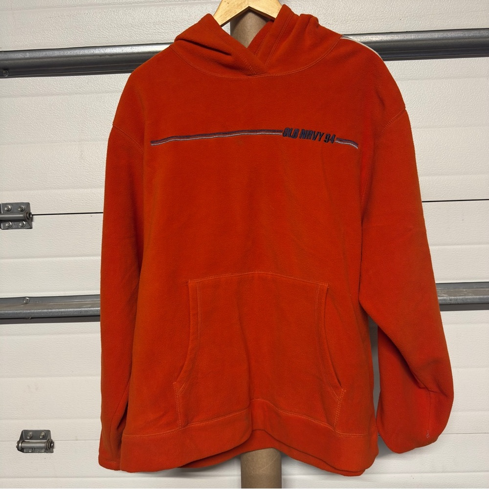 Old Navy Men’s XXL Orange Rust Pullover Hoodie Sweatshirt